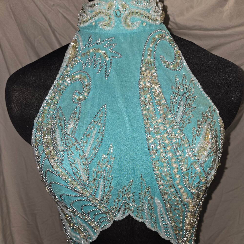 Alyce Design Formal Teal Pantsuit Sz  8